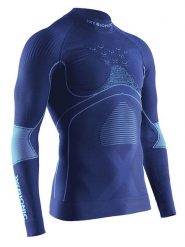 X-Bionic Zimowa koszulka sportowa w kolorze granatowym rozmiar: XL. Niebieskie t-shirty sportowe męskie X BIONIC, na zimę, xl, z materiału, bez ramiączek, outdoorowe. Za 307.46 zł.