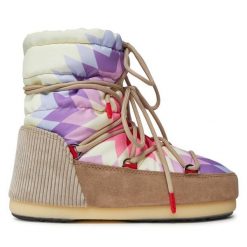 Śniegowce Moon Boot. Brązowe śniegowce damskie Moon Boot. Za 1,089.00 zł.