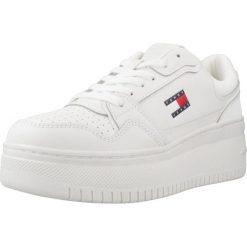 Buty TOMMY JEANS TJW RETRO BASKET FLATFOR Biały. Białe obuwie trekkingowe damskie Tommy Hilfiger. Za 489.17 zł.