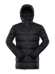 Alpine Pro Kurtka puchowa "Rogit" w kolorze czarnym rozmiar: XL. Czarne kurtki męskie Alpine Pro, na zimę, xl, bez wzorów, z materiału, bez kaptura. Za 500.38 zł.