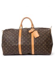 Louis Vuitton Torba podróżna w kolorze brązowym - 50 x 26 x 22 cm rozmiar: onesize. Brązowe torebki klasyczne damskie Louis Vuitton, bez wzorów, z materiału, bez dodatków. Za 4,480.99 zł.