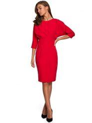 Stylove Sukienka w kolorze czerwonym rozmiar: S. Czerwone sukienki damskie Stylove, s, bez wzorów, bez kołnierzyka, bez ramiączek, midi. Za 210.32 zł.