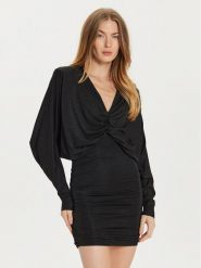 PINKO Sukienka koktajlowa 104501 A29I Czarny Regular Fit. Czarne sukienki damskie Pinko, xs, bez wzorów, z syntetyku, wizytowe, bez kołnierzyka, bez ramiączek. Za 1,009.00 zł.