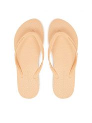 Tommy Hilfiger Japonki Hilfiger Strap Beach Sandal FW0FW08736 Pomarańczowy. Brązowe klapki damskie Tommy Hilfiger, bez wzorów, z materiału, bez obcasa. Za 179.99 zł.