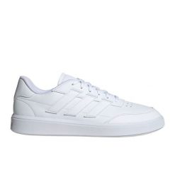 Buty adidas Courtblock IF4031 białe. Białe buty sportowe na co dzień męskie z gumy, bez zapięcia. Za 357.94 zł.
