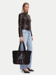 KARL LAGERFELD Torebka B3W50060 Czarny. Czarne torebki klasyczne damskie Karl Lagerfeld, bez wzorów, z materiału, bez dodatków. Za 339.99 zł.