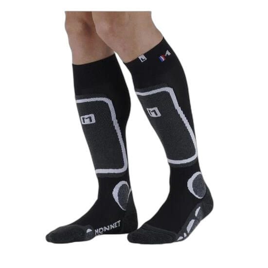 Skarpetki Monnet Backside+. Szare skarpetki damskie MONNET, bez wzorów. Za 144.50 zł.