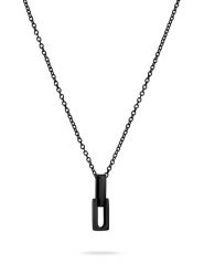 Liebeskind Naszyjnik z zawieszką - dł. 45 cm rozmiar: onesize. Czarne naszyjniki damskie Liebeskind, ze stali. Za 183.15 zł.