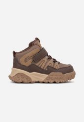 Brązowe Ocieplone Botki Sportowe Stylizowane na Sneakersy Mevinadea. Brązowe botki dziewczęce Born2be, bez wzorów, z jeansu, bez ramiączek. Za 119.99 zł.