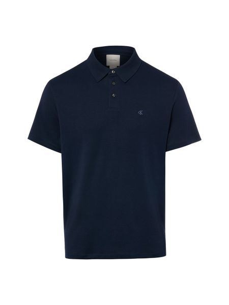 Calvin Klein koszulka polo Mężczyźni Bawełna (100%) niebieski, XL. Niebieskie koszulki polo męskie CALVIN KLEIN, m, bez wzorów, z bawełny, bez ramiączek. Za 249.95 zł.