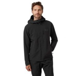 Wodoodporna kurtka Helly Hansen Odin Pro Shield. Czarne kurtki męskie Helly Hansen, s, bez wzorów, z materiału, bez kaptura. Za 937.00 zł.
