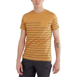 T-shirt męski Fundango Jaggy Pocket z krótkim rękawem. Żółte t-shirty męskie Fundango, m, bez wzorów, bez kołnierzyka. Za 110.00 zł.