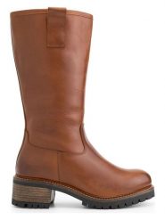 Mysa Skórzane kozaki "Heather" w kolorze jasnobrązowym rozmiar: 40. Brązowe kozaki damskie mysa, z materiału, bez obcasa. Za 341.45 zł.