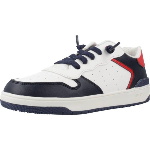 Buty GEOX J WASHIBA BOY Biały. Białe buty fitness męskie Geox, na fitness i siłownię. Za 189.99 zł.