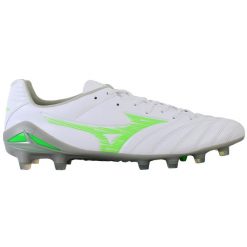 Buty piłkarskie męskie Mizuno Monarcida Neo III Pro Md white/neon green. Białe buty fitness męskie Mizuno, na fitness i siłownię. Za 219.99 zł.