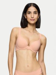 Triumph Biustonosz z fiszbiną Make-Up Illusion 10217848 Różowy. Czerwone biustonosze Triumph, bez wzorów, z syntetyku. Za 113.10 zł.