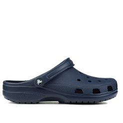 Klapki męskie Crocs CLASSIC. Niebieskie klapki i japonki męskie Crocs, z materiału. Za 158.00 zł.