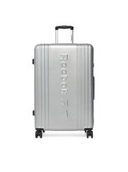 Reebok Walizka duża RBK-WAL-003-07-CCC-L Srebrny. Szare walizki Reebok, bez wzorów, z tworzywa sztucznego, duże. Za 349.99 zł.