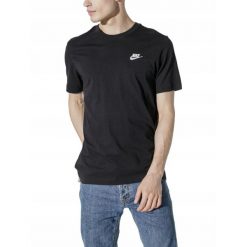 Koszulka t-shirt męska NIKE bawełna. Białe t-shirty męskie Nike, m, bez wzorów, z bawełny, bez kołnierzyka. Za 119.00 zł.