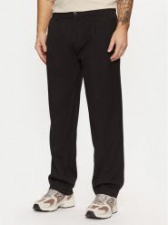 Jack & Jones Spodnie materiałowe Karl 12267059 Czarny Loose Fit. Czarne spodnie materiałowe męskie Jack & Jones, bez wzorów, z materiału. Za 159.99 zł.