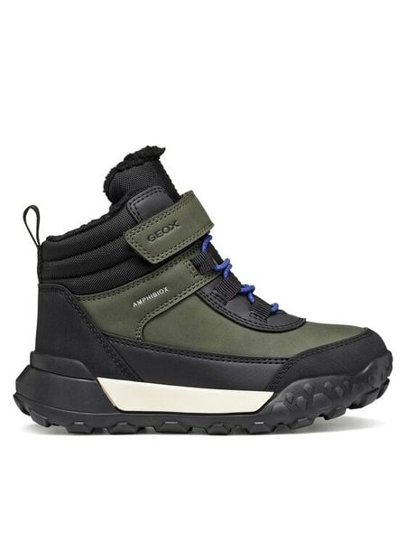 Geox Śniegowce J Trekkyup Boy B Abx J46MBE 0MEMS C0450 D Zielony ciemny. Zielone buty zimowe chłopięce Geox, bez zapięcia. Za 389.99 zł.