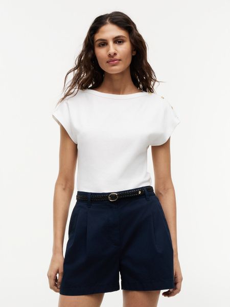 Tommy Hilfiger Koszulka Kobiety Bawełna biały, L. Białe t-shirty damskie Tommy Hilfiger, l, bez wzorów, z bawełny, bez kołnierzyka. Za 229.95 zł.