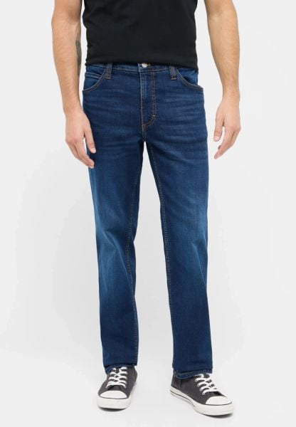 Męskie Spodnie Jeansowe Mustang Style Tramper Straight Denim Blue 1016333 5000 902. Niebieskie spodnie materiałowe męskie Mustang, bez wzorów, z denimu. Za 219.99 zł.