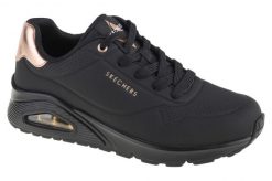 Buty sportowe Sneakersy damskie, Skechers Uno-Golden Air. Czarne buty sportowe na co dzień damskie Skechers, bez wzorów, z materiału, trekkingowe. Za 405.00 zł.