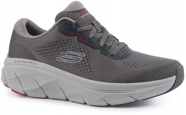 Buty sportowe męskie do biegania Skechers D'Lux Walker 2.0. Szare obuwie do biegania damskie Skechers. Za 279.00 zł.
