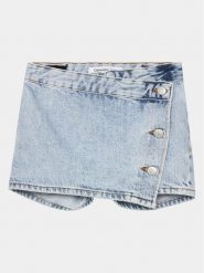 Calvin Klein Jeans Szorty jeansowe IG0IG02372 Niebieski Regular Fit. Niebieskie spodnie dziewczęce Calvin Klein Jeans, z bawełny. Za 189.99 zł.