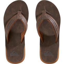 Japonki Carver męskie. Brązowe klapki i japonki męskie Quiksilver, z kauczuku. Za 159.99 zł.