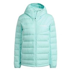 Damska kurtka z kapturem adidas Terrex Multi. Niebieskie kurtki damskie Adidas, m, bez wzorów, z puchu, z kapturem. Za 646.50 zł.