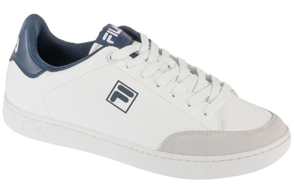 Buty sportowe Sneakersy męskie, Courtbay. Białe buty sportowe na co dzień męskie Fila, z materiału, bez zapięcia, trekkingowe. Za 139.09 zł.