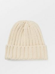 Becksöndergaard Czapka beanie w kolorze kremowym rozmiar: onesize. Brązowe czapki zimowe damskie Becksöndergaard, z materiału. Za 82.99 zł.