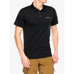 Koszulka polo męska Columbia Tech Trail Utility Polo. Czarne koszulki polo męskie Columbia, m, bez wzorów, bez ramiączek. Za 172.99 zł.