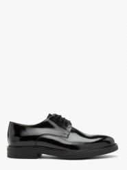 Czarne lakierowane półbuty męskie CHAD. Czarne buty wizytowe męskie Ryłko, z lakierowanej skóry, bez zapięcia. Za 479.99 zł.