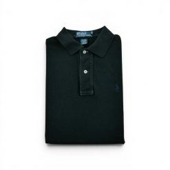 Polo Ralph Lauren koszulka męska z krótkim rękawem. Czarne koszulki polo męskie Ralph Lauren, l, bez wzorów, z materiału, bez ramiączek. Za 127.76 zł.