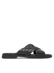 Tommy Hilfiger Klapki Premium Hilfiger Cc Lth Sandal FM0FM05504 Czarny. Czarne klapki i japonki męskie Tommy Hilfiger, ze skóry. Za 239.99 zł.