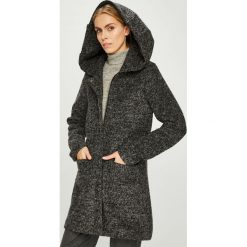 Review - Płaszcz. Szare płaszcze damskie Review, l, bez wzorów, z materiału. W wyprzedaży za 279.90 zł.