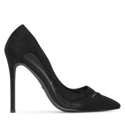Szpilki DeeZee. Czarne szpilki DeeZee, bez wzorów, bez obcasa. Za 159.99 zł.