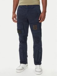 Aeronautica Militare Spodnie materiałowe 252PA1387UCT0149 Granatowy Regular Fit. Niebieskie spodnie materiałowe męskie AERONAUTICA MILITARE, bez wzorów, z bawełny. Za 1,389.00 zł.