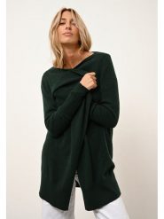 Just Cashmere Kaszmirowy kardigan "Brooke" w kolorze ciemnozielonym rozmiar: XXL. Zielone kardigany damskie Just Cashmere, xxl, bez wzorów, z kaszmiru. Za 387.24 zł.