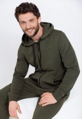 Bluza z kapturem B-VITAR. Brązowe bluzy z kapturem męskie Volcano, m, z bawełny. Za 179.99 zł.