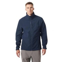Kurtka męska softshell Helly Hansen r. XL. Czarne kurtki męskie Helly Hansen, m, bez wzorów, z softshellu, sportowe, bez kaptura. W wyprzedaży za 435.35 zł.