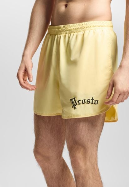 Spodenki sportowe męskie Prosto College. Żółte kąpielówki męskie Prosto., m, z materiału. Za 194.99 zł.