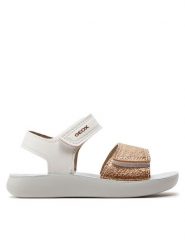 Geox Sandały B Sandal Lightfloppy B455TB 054AJ C0232 Beżowy. Brązowe sandały dziewczęce Geox, ze skóry, bez zapięcia. Za 89.99 zł.