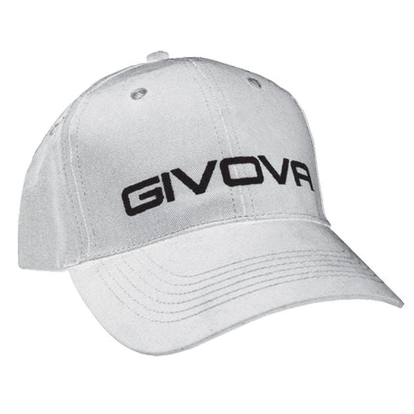 Czapka Givova unisex z daszkiem, haftowane logo, biała. Białe czapki z daszkiem damskie Givova, bez wzorów, z bawełny. Za 127.99 zł.