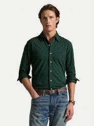 Polo Ralph Lauren Koszula 710654408082 Zielony Regular Fit. Zielone koszule męskie Polo Ralph Lauren, m, bez wzorów, z bawełny, bez kołnierzyka, bez ramiączek. Za 489.99 zł.
