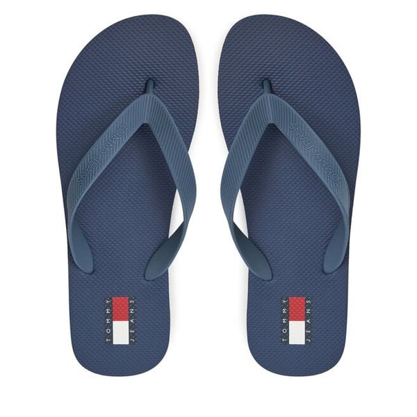 Japonki Tommy Jeans. Niebieskie klapki i japonki męskie Tommy Jeans, z jeansu. Za 89.99 zł.