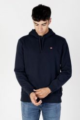 Bluza turystyczna męska Napapijri. Niebieskie bluzy z kapturem męskie Napapijri, m, z bawełny. Za 313.60 zł.